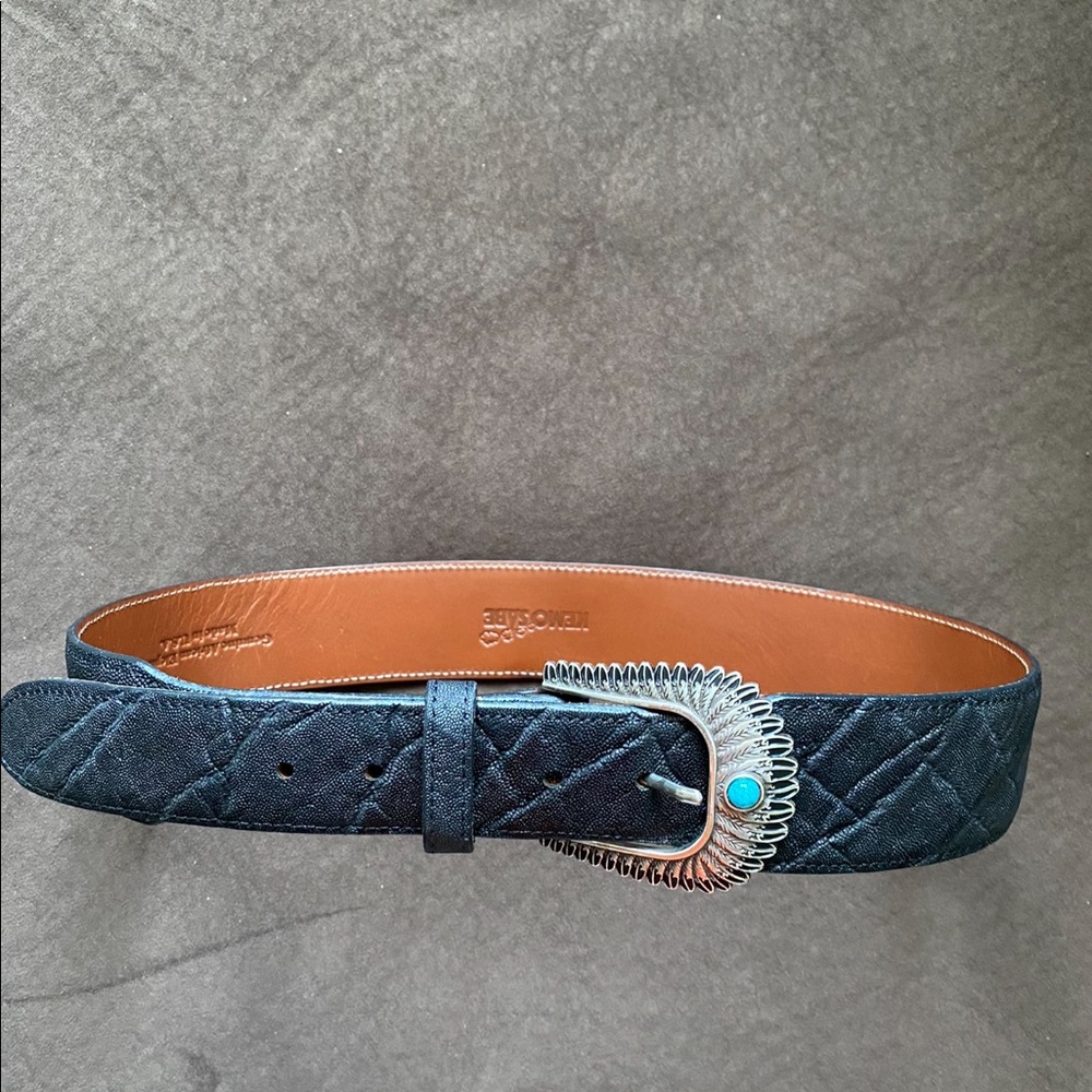 Kemosabe African elephant leather belt